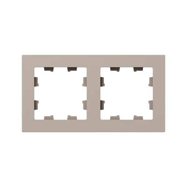 2 - местная рамка, кремовая, пластик Эпика EKF