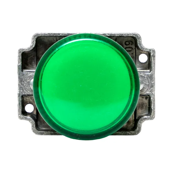 Лампа сигнальная BV63 зеленая 24В EKF