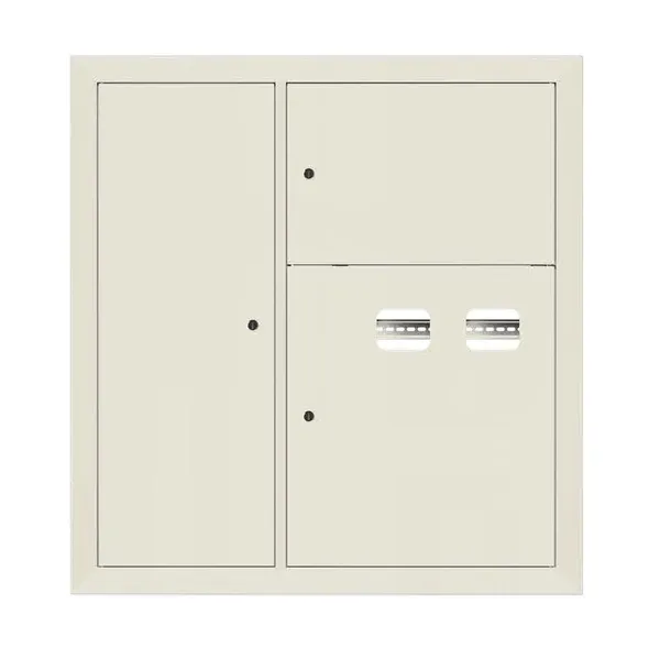 Щит этажный 2 кв. слаботочка слева RAL9002 (1000x950x150) EKF PROxima