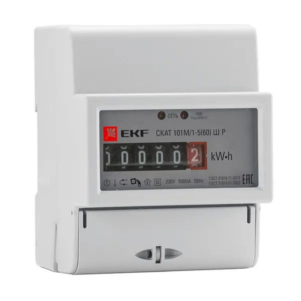 Счетчик электрической энергии SKAT 101M/1-5(60) SD EKF PROxima
