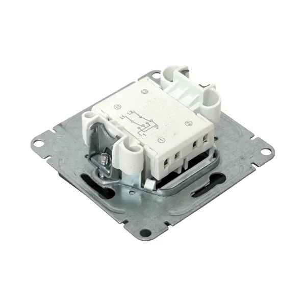 Механизм выключателя, одноклавишный, перекрёстный, графит Эпика EKF