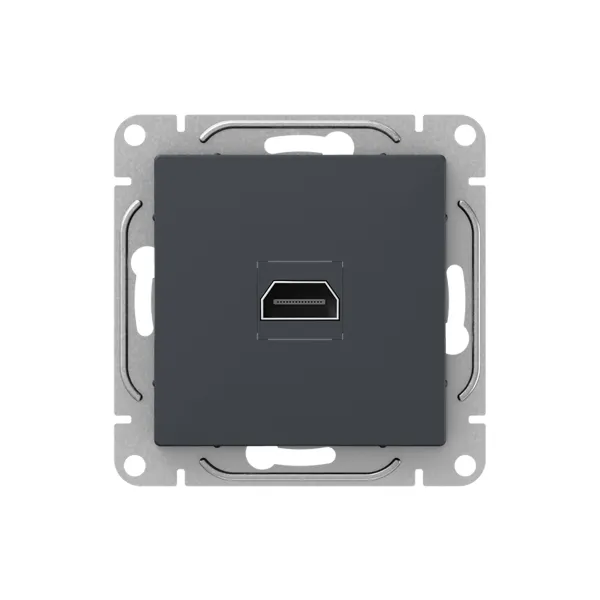 Механизм розетки HDMI, графит Эпика EKF