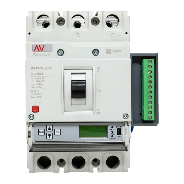 Автоматический выключатель AV POWER-2/3 250А 100kA ETU6.2 EKF AVERES