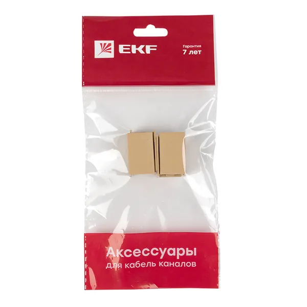 Соединитель (16х16) (4 шт) светлое дерево EKF-Plast