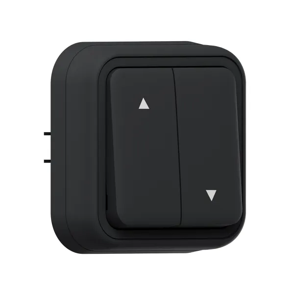 Выключатель, для жалюзи СП, винтовые клеммы антрацит, Бронто EKF