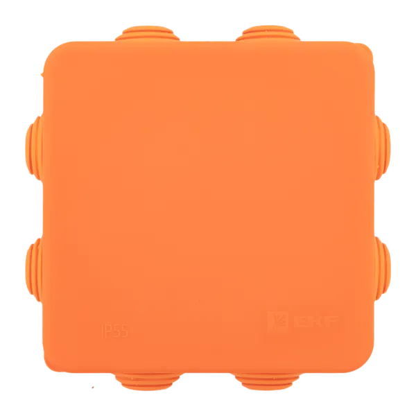 Коробка огнестойкая E45 85х85х40мм с клеммниками 5 полюсов 0,5-6мм2 IP55 HF EKF
