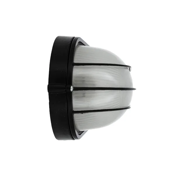 Светильник BLS-1206 черный/овал сетка 100Вт IP54 EKF Basic