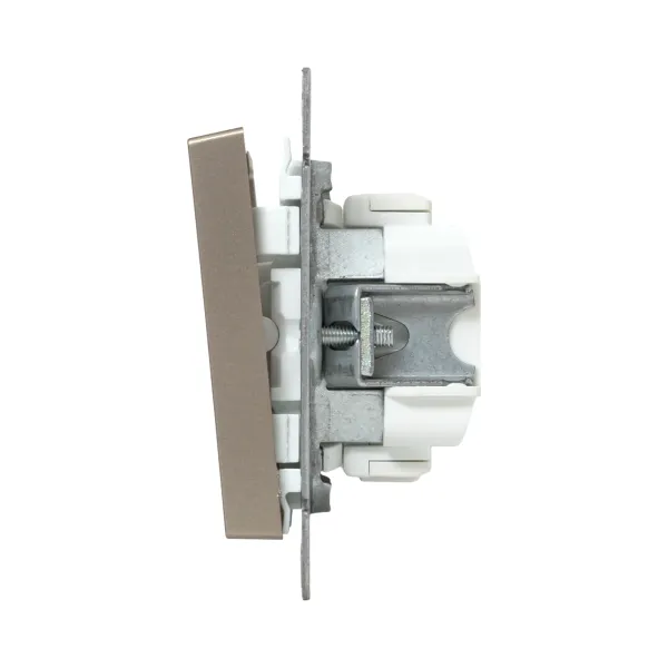 Механизм выключателя, трёхклавишный, шампань Эпика EKF