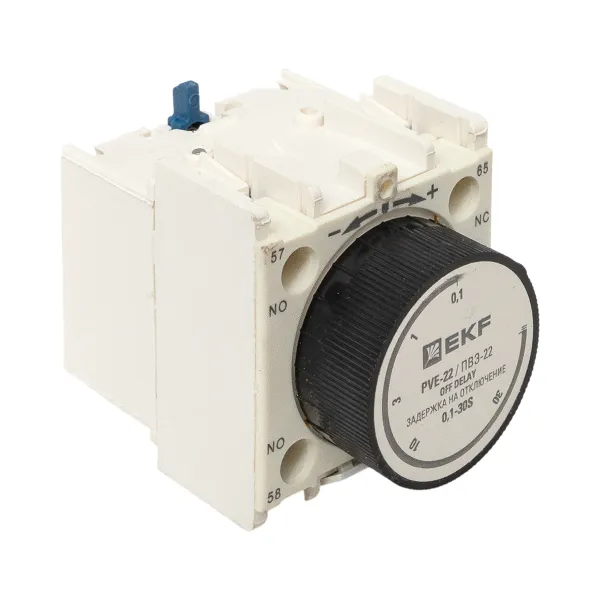 Приставка выдержки времени отключения ПВЭ-22 0,1-30сек NO+NC EKF PROxima