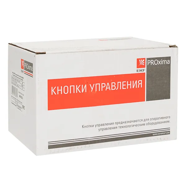 Кнопка ABLFS-22 с подсветкой желтая NO+NC 230В EKF PROxima