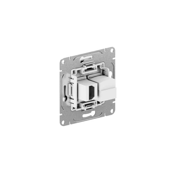 Механизм розетки HDMI+RJ45 (cat5), белый Эпика EKF