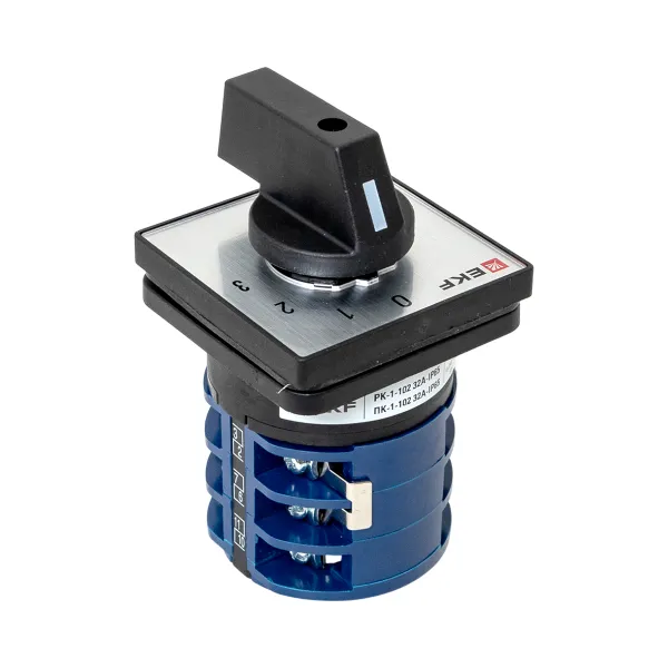 Переключатель кулачковый ПК-1-102 32А 2P «0-1-2-3» IP65 EKF