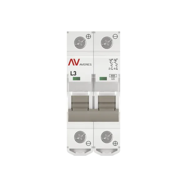 Выключатель автоматический AV-6 DC 2P 3A (L) 6kA EKF AVERES