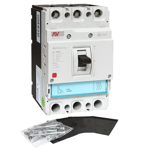 Автоматический выключатель AV POWER-2/3 200А 80kA TR EKF AVERES