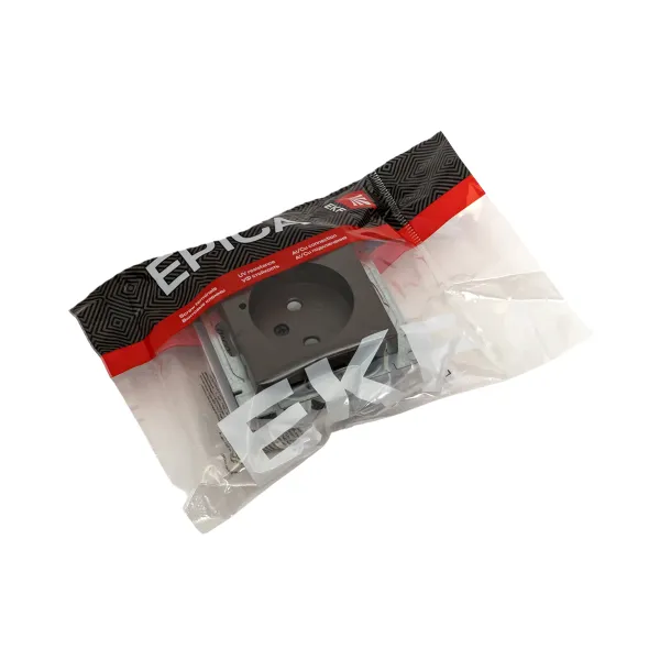 Механизм розетки, 16А, без заземления, без шторок, мокко Эпика EKF