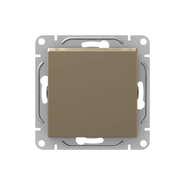 Механизм выключателя, одноклавишный, кнопочный, шампань Эпика EKF