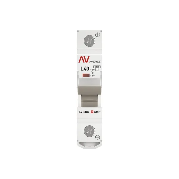 Выключатель автоматический AV-6 DC 1P 40A (L) 6kA EKF AVERES