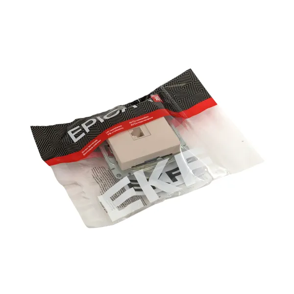 Механизм розетки RJ11, кремовый Эпика EKF