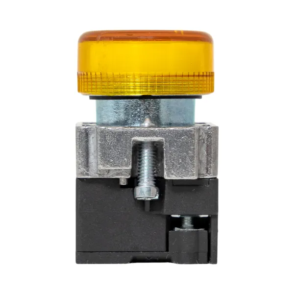 Лампа сигнальная BV65 желтая EKF