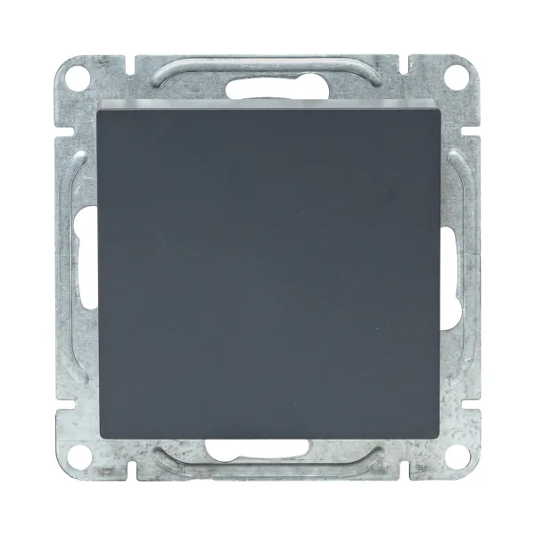 Механизм выключателя, одноклавишный, кнопочный, графит Эпика EKF