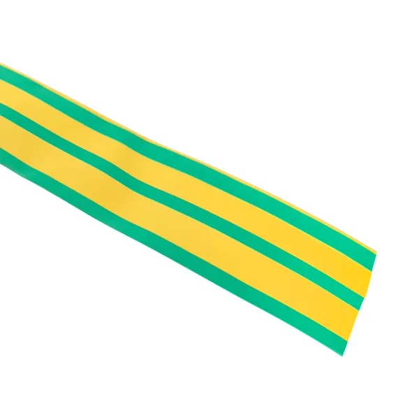 Термоусаживаемая трубка ТУТ нг 50/25 жел-зел рулон EKF PROxima