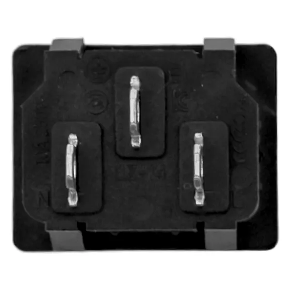 Вилка IEC C14 на 230В 10A черный