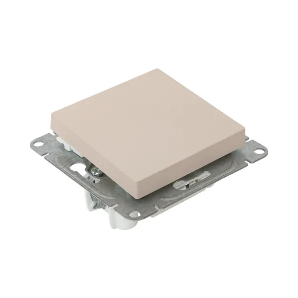 Механизм выключателя, одноклавишный, перекрёстный, кремовый Эпика EKF