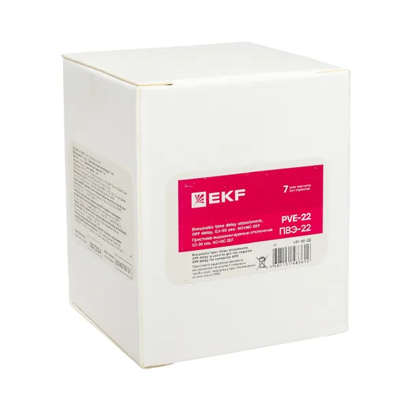 Приставка выдержки времени отключения ПВЭ-22 0,1-30сек NO+NC EKF PROxima