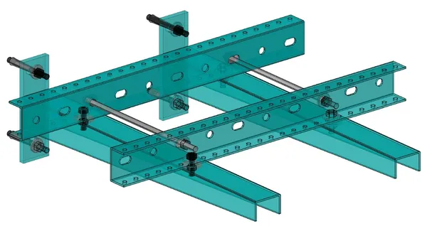 Вертикальный крепеж (в сборе)