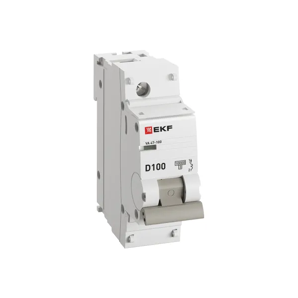 Автоматический выключатель 1P 100А (D) 10kA ВА 47-100 EKF PROxima