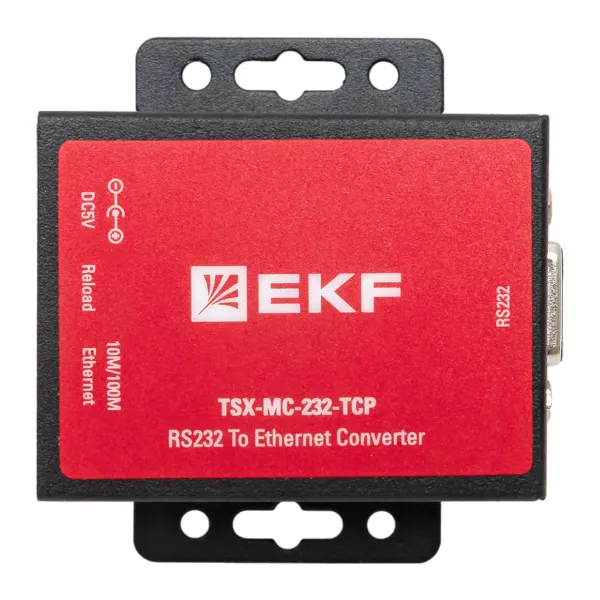 1-портовый преобразователь RS-232 в Ethernet, EKF, MC-232-TCP TSX EKF
