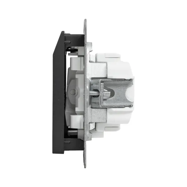 Механизм выключателя, карточный, с подсветкой, чёрный Эпика EKF