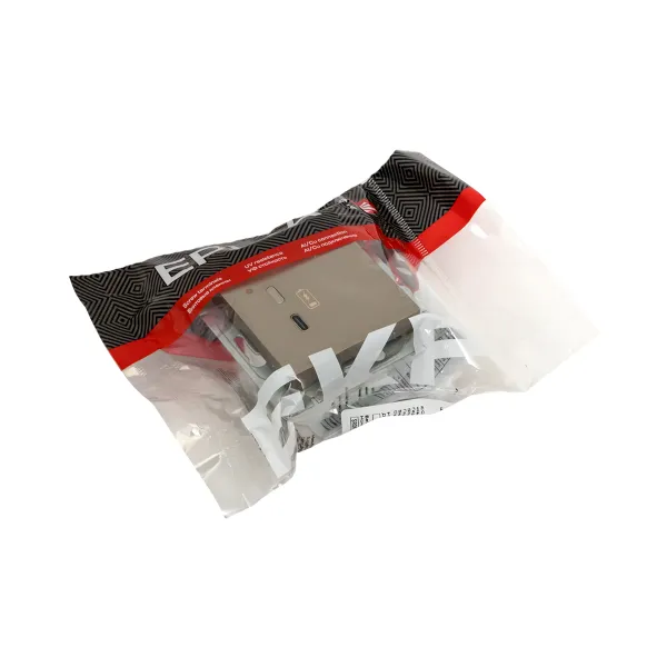 Механизм розетки USB-С, быстрая, шампань Эпика EKF