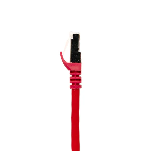 Патч-корд TERACOM CS Cat.6A экранированный S/FTP оболочка LSZH красный (0,5м)