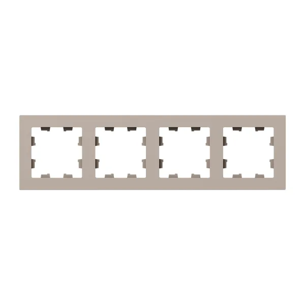 4 - местная рамка, кремовая, пластик Эпика EKF