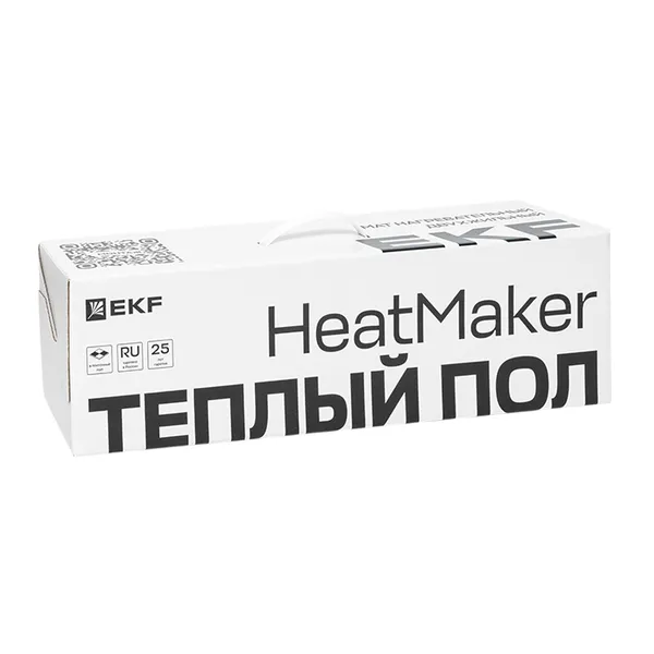Мат нагревательный двухжильный HeatMaker 4 кв. м 600 Вт EKF