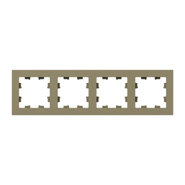 4 - местная рамка, шампань, пластик Эпика EKF