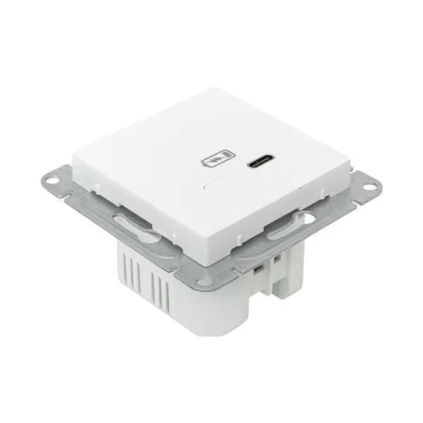 Механизм розетки USB-С, быстрая, белый Эпика EKF