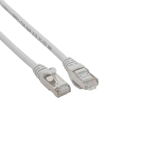 Патч-корд TERACOM PRO Cat.6 экранированный FTP оболочка LSZH серый (5,0м)