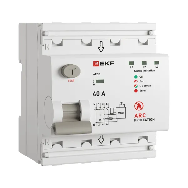 Устройство защиты от дугового пробоя (УЗДП) 3P+N 40А PROXIMA EKF