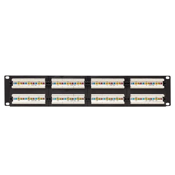 Патч-панель TERACOM PRO 19'' Cat.5E 2U неэкранированная UTP 48 портов RJ-45 Dual IDC