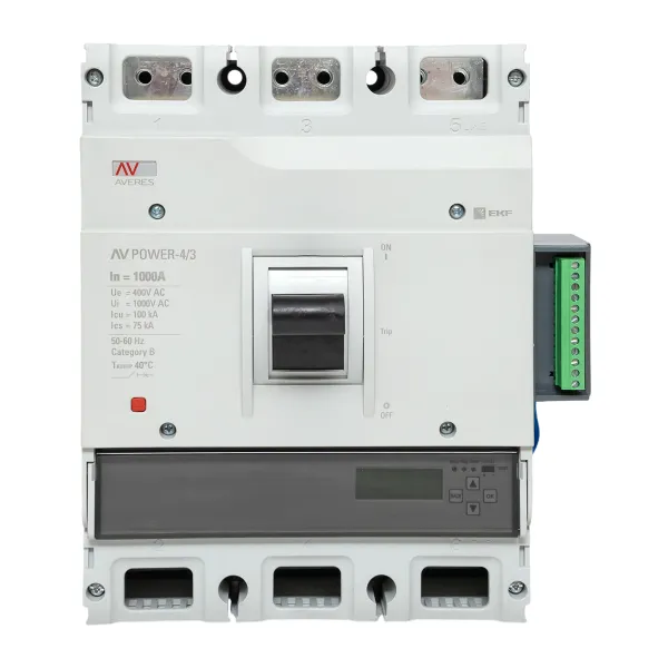 Автоматический выключатель AV POWER-4/3 1000А 100kA ETU6.2 EKF AVERES