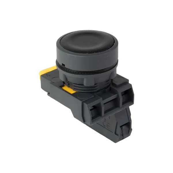 Кнопка SB-21 плоская без фиксации 1NO черная IP65 EKF