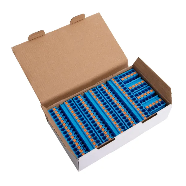 Клемма проходная Push-in 6 мм2 синяя EKF