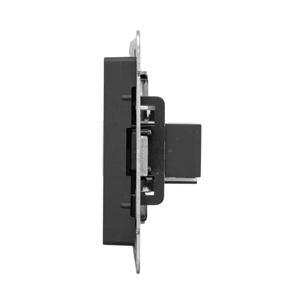 Механизм розетки HDMI+RJ45 (cat5), чёрный Эпика EKF