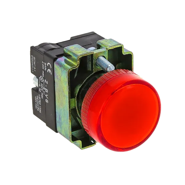 Лампа сигнальная BV64 красная 24В EKF