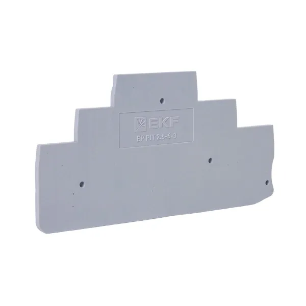 Заглушка для пружинной трехуровневой 2.5 Push-in серая