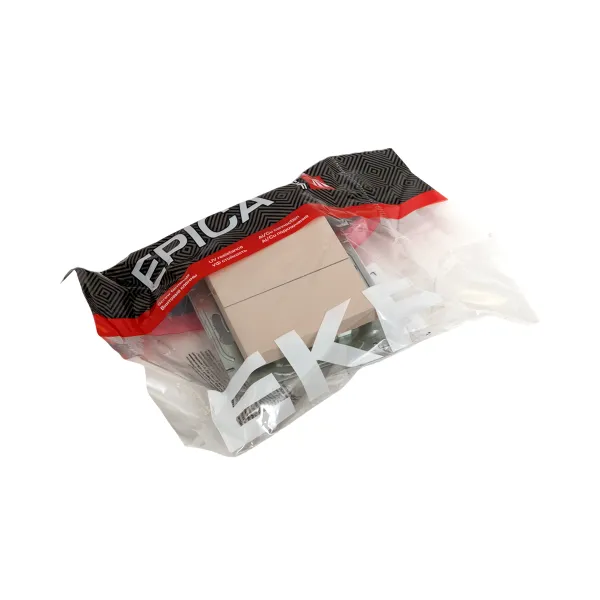 Механизм выключателя, двухклавишный, перекрёстный, кремовый Эпика EKF