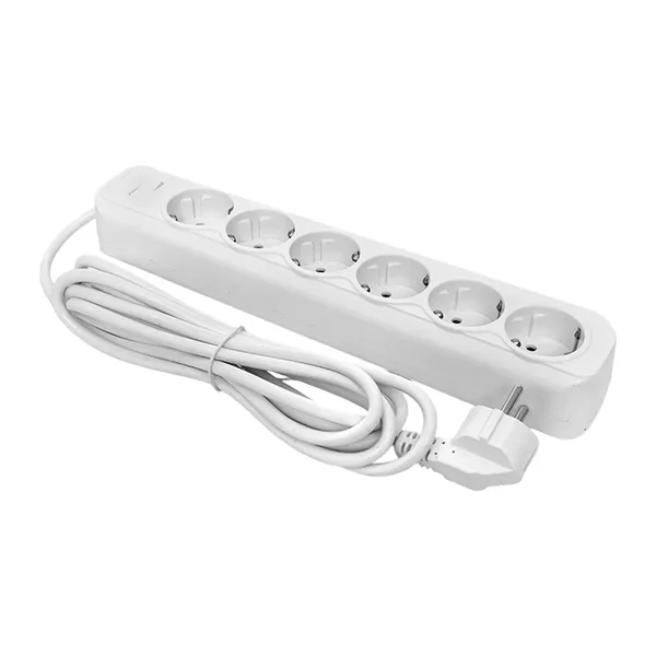 Сетевой фильтр 6*5м 16А/3,2кВт с выкл. c/з ПВС 3х1,0 Блокбастер XL EKF PROxima