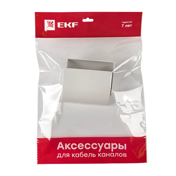 Заглушка (100х40) (2 шт) белая EKF-Plast
